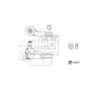 FEBI BILSTEIN Rotule Sterzo Anteriore Destro Per VW FOX Polo Voyage 5U0422812A