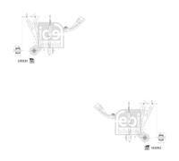 Febi BILSTEIN Set Barra Trasversale Sinistra Destra per VW Passat Variant 3G5