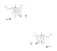 Febi BILSTEIN Set Barra Trasversale Sinistra Destra per VW Passat Variant 3G5