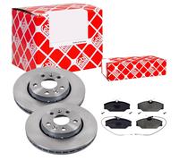 Febi BILSTEIN Set Di Dischi Freno Anteriori Ventilati + Pastiglie per Mercedes