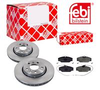 Febi BILSTEIN Set Dischi Freno Anteriori Ventilati + Pastiglie Dei per Mercedes