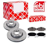 Febi BILSTEIN Set Dischi Freno Anteriori Ventilati + Pastiglie Del per Mercedes