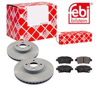 Febi BILSTEIN Set Dischi Freno Anteriori Ventilati + Pastiglie Freni per Toyota
