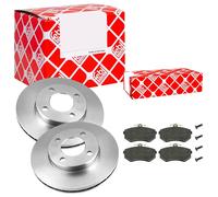 Febi BILSTEIN Set Dischi Freno Anteriori Ventilati + Pastiglie per Audi 80 100