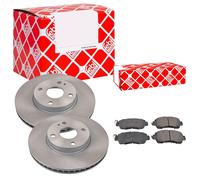 Febi BILSTEIN Set Dischi Freno Anteriori Ventilati + Pastiglie per Mazda 2 Dj DL
