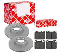 Febi BILSTEIN Set Dischi Freno Anteriori Ventilati + Pastiglie per Mercedes C126
