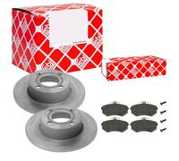 Febi BILSTEIN Set Dischi Freno Pieno Frontale + Pastiglie per Audi 80 8C B4