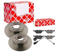 Febi BILSTEIN Set Dischi Freno Pieno Posteriore + Pastiglie per BMW 5er E34