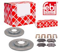 Febi BILSTEIN Set Dischi Freno Pieno Posteriore + Pastiglie per Hyunday i40 Cw
