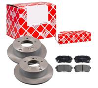Febi BILSTEIN Set Dischi Freno Pieno Posteriore + Pastiglie per Kia Sportage