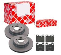 Febi BILSTEIN Set Dischi Freno Ventilato Posteriore + Pastiglie per Mercedes