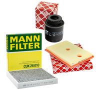 Febi Bilstein Set Ispezione Filtri Olio+Ari Abitacolo Per VW Polo 1.2