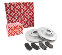 Febi BILSTEIN Set Pastiglie Freno + Dischi Ventilato Posteriore per VW Passat