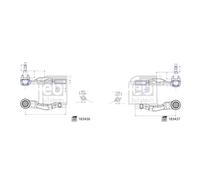 Febi BILSTEIN Set Testa Tirante Anteriore per Porsche Panamera 971 Bentley