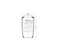 FEBI BILSTEIN Soffietto, Sospensione pneumatica 20719