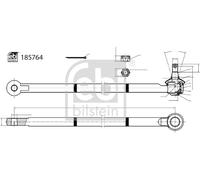 Febi BILSTEIN Testa Tirante Anteriore Destra per Suzuki Samurai 1.3 AWD