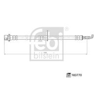FEBI BILSTEIN Tubo Frenante Posteriore Destro Per Toyota C-HR _X1_ 1.8 Hybrid