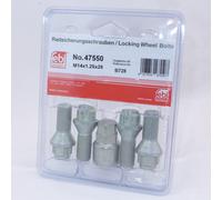 Febi Bulloni Antifurto Chiusura Cerchioni Set M14x1, 25x28mm Sede Conica 47550 1