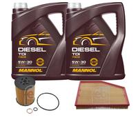 FEBI Controllo Set 10 L MANNOL Diesel TDI 5W-30 per BMW 6 Cabriolet E64