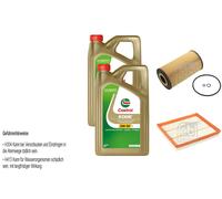 FEBI Controllo set 10L Castrol BORDO TITANIO FST 5W-30 LL per Mercedes-Benz