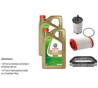 Febi Controllo Set 10L castrol edge IN Titanio FST 5W-30 Ll per di Audi A8 4E