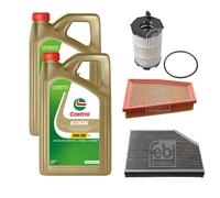 FEBI Controllo Set 10L Castrol EDGE Titanium FST 5W-30 LL Per Audi A5 8T3