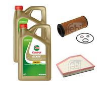 FEBI Controllo Set 10L Castrol EDGE Titanium FST 5W-30 LL Per BMW 5er
