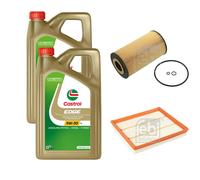 FEBI Controllo Set 10L Castrol EDGE Titanium FST 5W-30 LL Per Mercedes-Benz