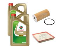 FEBI Controllo Set 10L Castrol EDGE Titanium FST 5W-30 LL Per Opel Vivaro