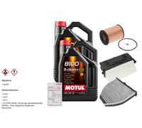Febi Controllo Set 10L di Motul 8100 x-Clean 0W-30 per Mercedes-Benz