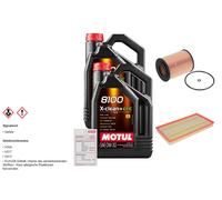Febi Controllo Set 10L di Motul 8100 x-Pulire 0W-30 per Mercedes-Benz/