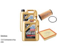 Febi Controllo Set 10L Liqui Moly 10W-40 Basso Attrito per Opel Movano Scatola