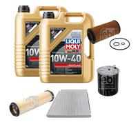 FEBI Controllo Set 10L LIQUI MOLY 10W-40 Leichtlauf Per Mercedes E-Klasse