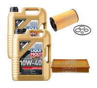 FEBI Controllo Set 10L LIQUI MOLY 10W-40 Leichtlauf Per Mercedes E-Klasse
