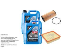 Febi Controllo Set 10L Liqui Moly 5W-30 da Molto Tempo Alto di Tech per Opel