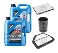 Febi Controllo Set 10L Liqui Moly 5W-30 da Molto Tempo High-Tech per Chevrolet