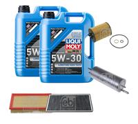 FEBI Controllo Set 10L LIQUI MOLY 5W-30 Longtime High Tech Per BMW X5 E53