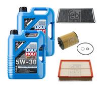 FEBI Controllo Set 10L LIQUI MOLY 5W-30 Longtime High Tech Per BMW X5 E53