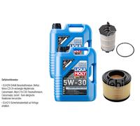 FEBI Controllo set 10L LIQUI MOLY 5W-30 Longtime High Tecnologia per Audi A6