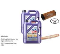 Febi Controllo Set 10L Liqui Moly 5W-40 Bassa Visciosità Alto Tech per BMW X3