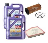FEBI Controllo Set 10L LIQUI MOLY 5W-40 Leichtlauf High Tech Per BMW 5er