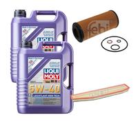 FEBI Controllo Set 10L LIQUI MOLY 5W-40 Leichtlauf High Tech Per BMW X3 E83