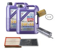 FEBI Controllo Set 10L LIQUI MOLY 5W-40 Leichtlauf High Tech Per BMW X5 E53