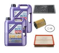 FEBI Controllo Set 10L LIQUI MOLY 5W-40 Leichtlauf High Tech Per BMW X5 E53
