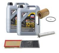 FEBI Controllo Set 10L LIQUI MOLY Top Tec 4100 5W-40 Per BMW X5 E53 3.0i