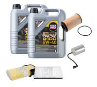 FEBI Controllo Set 10L LIQUI MOLY TOP TEC 4100 5W-40 Per Porsche Boxster 986