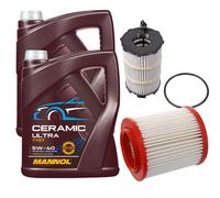 FEBI Controllo Set 10L MANNOL Ceramic 5W-40 Per Audi A8 4.2 FSI Quattro
