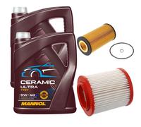 FEBI Controllo Set 10L MANNOL Ceramic 5W-40 Per Audi A8 4.2 Quattro 3.7