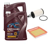 FEBI Controllo Set 10L MANNOL Ceramic 5W-40 Per Mercedes-Benz C-Class