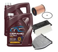 FEBI Controllo Set 10L MANNOL Ceramic 5W-40 Per Mercedes-Benz GLK-Klasse 350